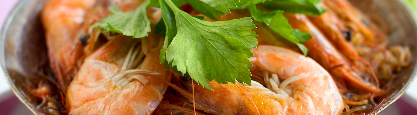 กุ้งอบวุ้นเส้น